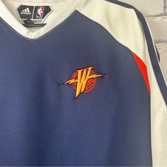 Golden State Warriors Adidas Climate 365 Warm Up Jersey Men’s XL NBA Basketball - Picture 6 of 16